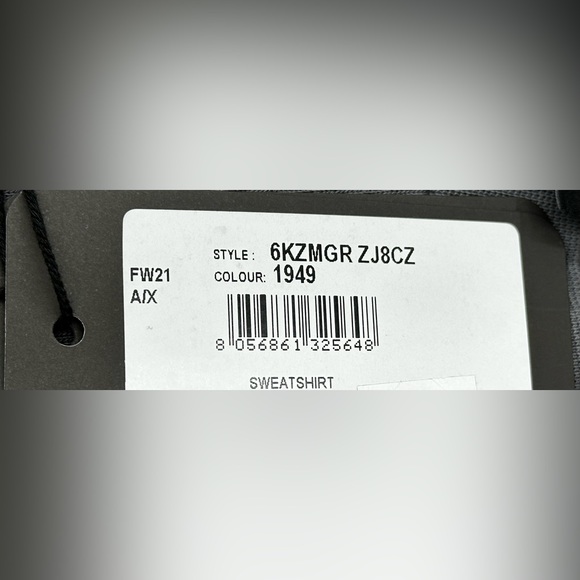 Armani Exchange IRIDESCENT LOGO CREW NECK SWEATSHIRT - Picture 9 of 9